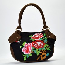 Women Shoulder Bags Hand Embroidery Pretty Flower Bohemia Nation Style Handbags  - £41.11 GBP