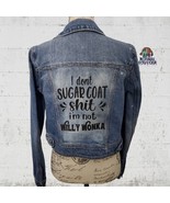 American Eagle Womens Jacket - Blue Denim Not Willy Wonka Jean Jacket Me... - $28.05