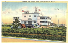 The Pittsburgh Municipal Airport Airport Postcard Posted 1941 - $9.89