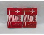 Set Of (2) Red Back Aviator Poker 914 Playing Card Decks (1) Sealed (1) ... - £21.78 GBP