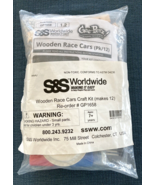S&amp;S WOODEN RACE CARS Craft KIT GP1658 (makes 12) Classroom School NIP Ag... - $37.76 CAD