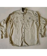 Vintage Enron Company Browning Button Down Shirt Tan Long Sleeve Men’s M - €42,13 EUR