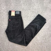 Levis Jeans Pants Women 27x30 Black Corduroy Boyfriend Relaxed Tapered NEW - £27.67 GBP