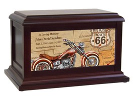 Route 66 Motorcycle Cremation Urn - £205.22 GBP