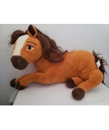 Spirit Horse Plush Stuffed Animal 18&quot; Brown Pony Laying Down - £10.48 GBP