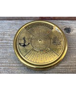 VTG BRASS NAUTICAL SAILORS 50-YEAR CALENDAR 1992 TO 2041 PAPERWEIGHT - £11.41 GBP