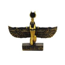 Egyptian Goddess Isis Small Figurine 2.5 Inch Tall Resin Miniature Figure - $14.83
