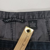 Larry Levine Stretch RN103715 Women's 12 (31×26) Black Cotton Blend A-Line Skirt image 3