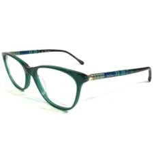 Lilly Pulitzer Eyeglasses Frames MO Sanford Green Blue Gold Cat Eye 51-16-137 - £40.34 GBP