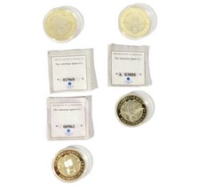 Remembering 9/11 Coins Gold Plate Freedom Liberty Courage Lot of 4 - £237.23 GBP