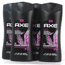 4 Axe XL 13.5 Oz Excite Crisp Coconut Black Pepper 3 In 1 Body Face &amp; Hair Wash - £32.72 GBP