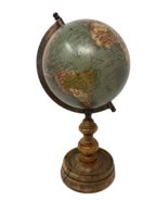 Studio Decor Heritage Home Desk Tabletop Globe W/ Wooden Stand - $21.84