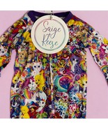 Saige &amp; Reese One Piece Pajamas Lisa Frank Print Baby Size Newborn Full ... - $676.47 MXN