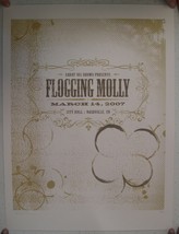 Flogging Molly Screen Print Poster City Entrance Nashville March 14 2007... - $224.11