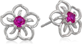 Sterling Silver Sky Flower Stud Earrings  - £21.87 GBP