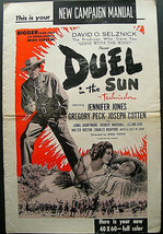 Gregory Peck,Jennifer Jones (Duel In The Sun) ORIG,1946 Movie Pressbook * - £152.95 GBP