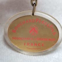 Bouchard Pere &amp; Fils Keychain Negociants Bordeaux French 1970s Plastic V... - £9.60 GBP