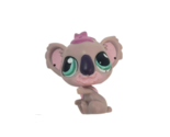 LITTLEST PET SHOP LPS KOALA PINK EARS PURPLE HAIR GREEN / TEAL EYES TOY - $14.25