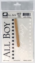 NEW Cloud 9 Design ALL BOY Rub-Ons Scrapbooking Card Making Retro Retired - £3.09 GBP