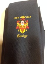 TR T.R. Burton Men&#39;s Tie 100% Polyester Made in UK Sandy&#39;s 1609 1984 Tie - £44.69 GBP