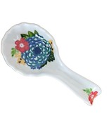 Pioneer Woman ~ DAZZLING DAHLIAS ~ Floral ~ 8.75&quot; ~ Melamine ~ Spoon Rest - $35.10 CAD