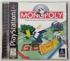 N) Monopoly (Sony PlayStation 1, 1998) Video Game - £4.72 GBP