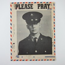 Sheet Music Please Pray By Ruth Schaar Greenville Ohio Soldier Vintage 1966 RARE - £39.83 GBP