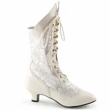 Funtasma by Pleaser Women&#39;s Dame-115 Boot,Ivory Polyurethane,12 M US - £28.20 GBP