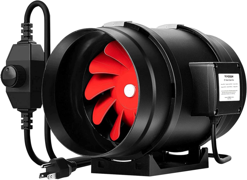720 CFM Inline Duct Ventilation Fan with Variable Speed Controller for G... - $185.87