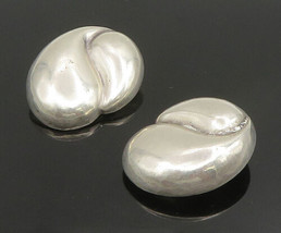 BAYANIHAN 925 Silver - Vintage Hollow Swirl Non Pierced Earrings - EG11694 - £68.22 GBP