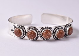 Rhodium Polished Handcrafted Round Sun Star Women Elegant Designer Bracelet - £23.27 GBP