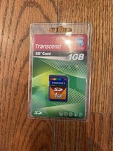 Transcend 1 GB SD Flash Memory Card TS1GSDC Brand New Sealed - $22.76