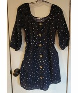 Womens S Day to Day Blu Pepper Navy Blue White Polka Dots Dress - €24,64 EUR