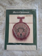 Mary Beale MERRY CHRISTMAS NO. 2 Cross Stitch Leaflet Sampler Wreath And... - $23.74