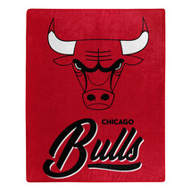 Chicago Bulls 50&quot; by 60&quot; Signature Plush Raschel Throw Blanket - NBA - £29.45 GBP