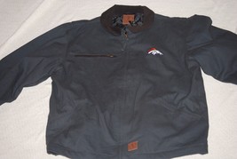2024 Nfl Denver Broncos &quot;Db Workwear&quot; Workman Jacket Medium Heavy Canvas Blue - £50.34 GBP