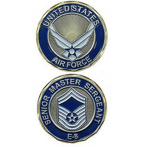 US SELLER -NEW USAF SENIOR MASTER SERGEANT E-8 MILITARY CHALLENGE COIN A... - $9.95
