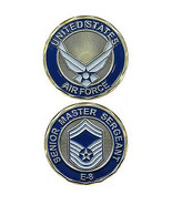 US SELLER -NEW USAF SENIOR MASTER SERGEANT E-8 MILITARY CHALLENGE COIN A... - $9.95