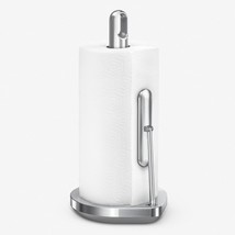 simplehuman Tension Arm Standing Paper Towel Holder, Brushed Stainless S... - £59.06 GBP