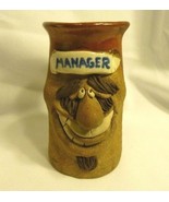 Clay Coffee Mug Cup 3D Face Manager Vintage - £15.81 GBP