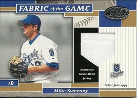 2002 Leaf Certified Materials Fabric Of The Game Debut Mike Sweeney 94   21/95 - £5.88 GBP