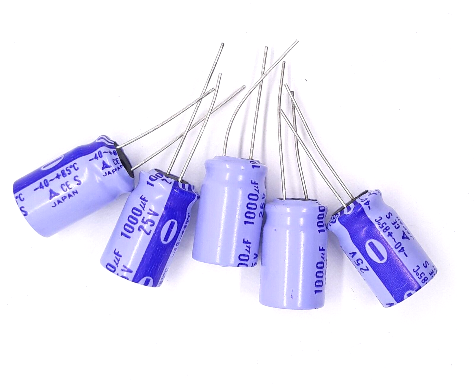 Panasonic 1000UF 25V Radial Electrolytic Capacitor Japan 5 Count - $5.99