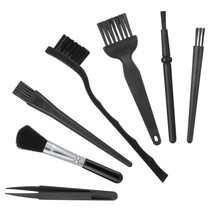 Set Of 7 Keyboard Anti Static Brushes, Plastic Handle Portable Cleaning ... - £12.57 GBP