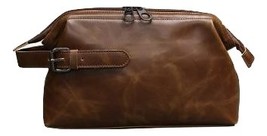 Crazy Horse PU Leather Fashion Men Large Capacity Clutch Bags Business  - £31.78 GBP