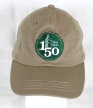 PLYMOUTH STATE Tan &amp; Green Baseball Hat Adjustable Back Cap 150 Annivers... - $13.95