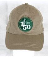 PLYMOUTH STATE Tan &amp; Green Baseball Hat Adjustable Back Cap 150 Annivers... - £10.96 GBP