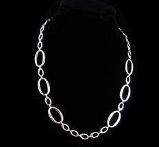 Crown Trifari Necklace - vintage silver adjustable choker  couture jewelry  - £90.46 GBP