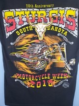 Delta Pro Weight T Shirt 2010 Sturgis 70th Annual Black Hills Rally Mens Small - £13.21 GBP