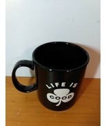 Life is Good, Coffe, Diner, Mug, Black, Clover, Great Condition! Cute! - £6.36 GBP