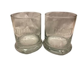 cazadores tequila 100% agave 12 oz rocks glasses set of 2 Etched Weighted bottom - £18.22 GBP